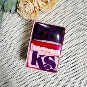 Kate Spade socks set of 3 New!!